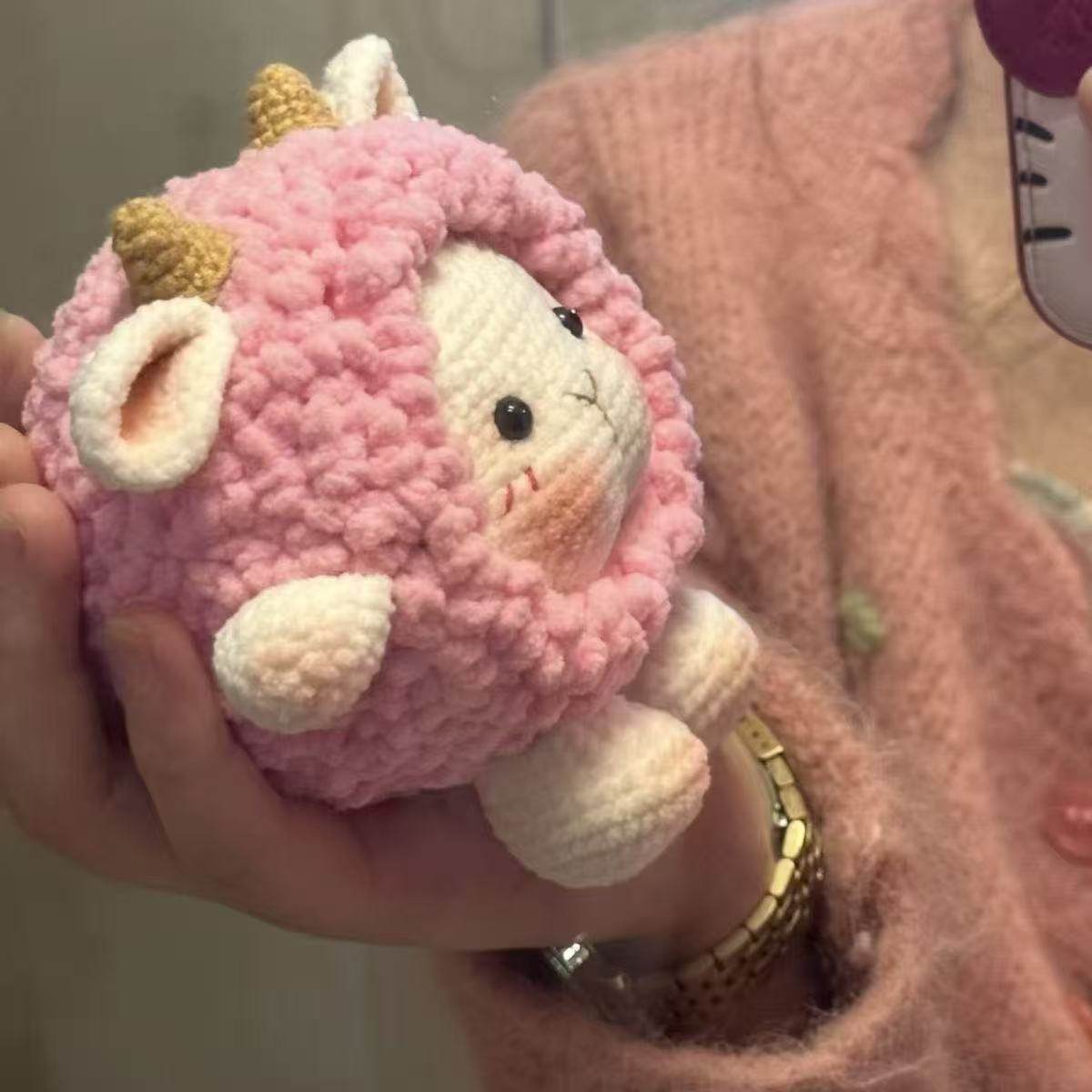 手工diy钩针毛线编织小羊咩咩玩偶材料包钥匙扣包挂装饰车挂,服饰配件/皮带/帽子/围巾,DIY编织材料包,淘宝优惠券,粉丝福利购,淘宝优惠卷