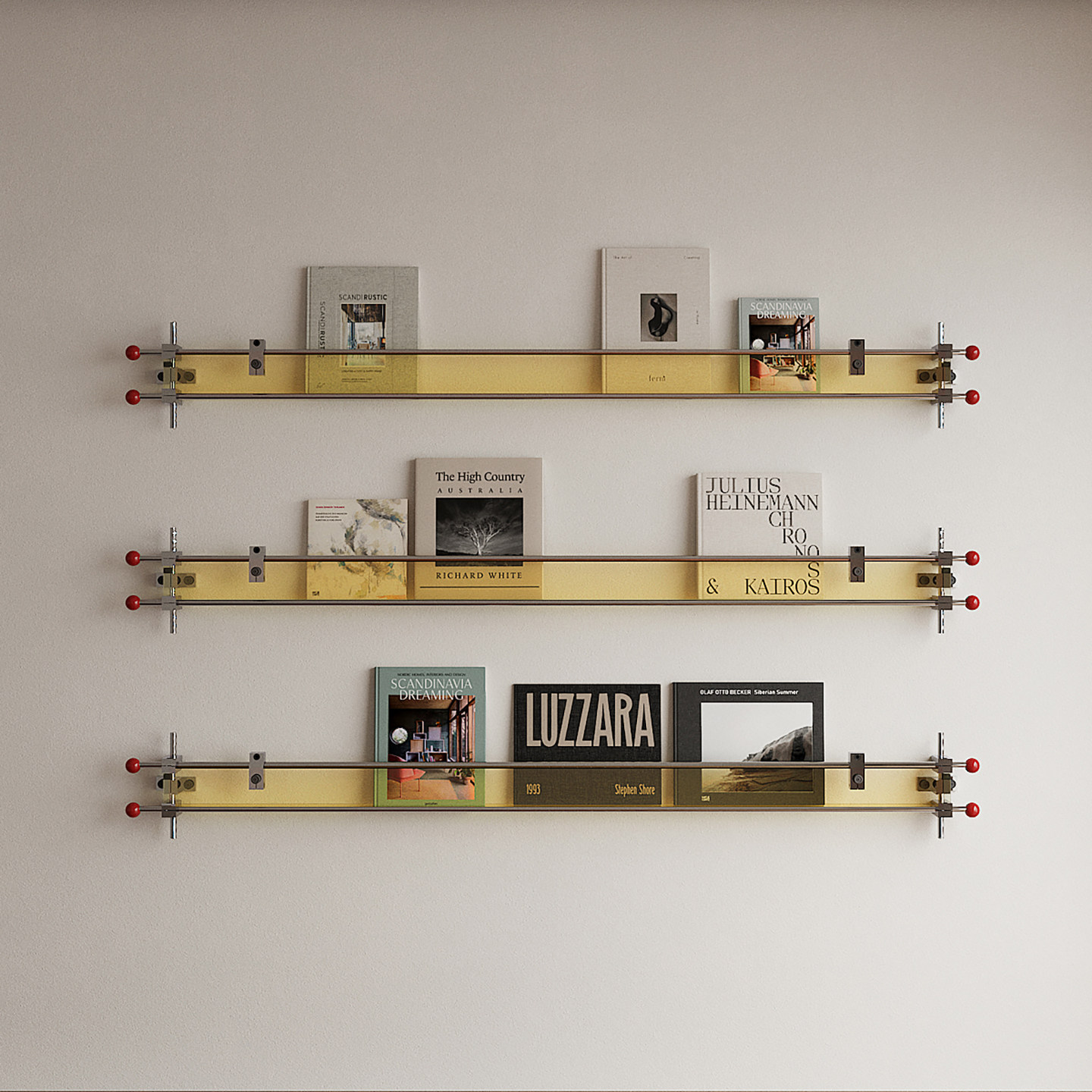 Bauhaus Acrylic Rod Magazine Rack: Sleek Wall Art & Storage! - Product image 3