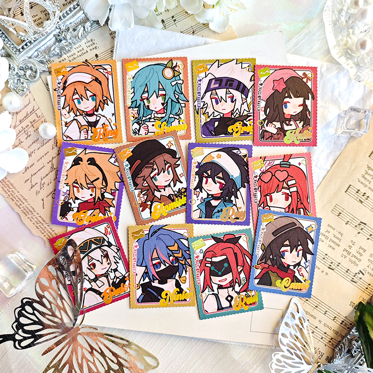 凹凸情书邮票挂件贴纸包PU皮徽章吧唧钥匙扣同人周边雷狮安迷修