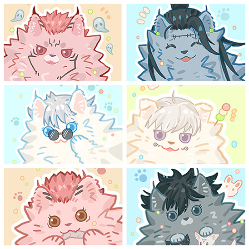 咒回吧唧明信片狗卷棘同人周边