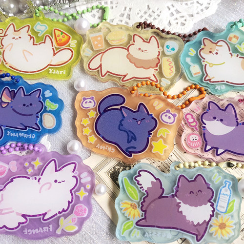 APH黑塔利亚拟动物挂件徽章团子