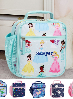 Pottery barn kids小学生保温包午餐包饭盒袋手提便当包加厚防水