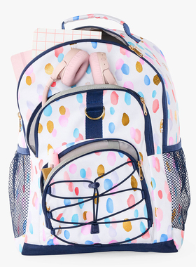 美国Pottery barn kids学生书包初中生减负护脊大容量男女生超轻