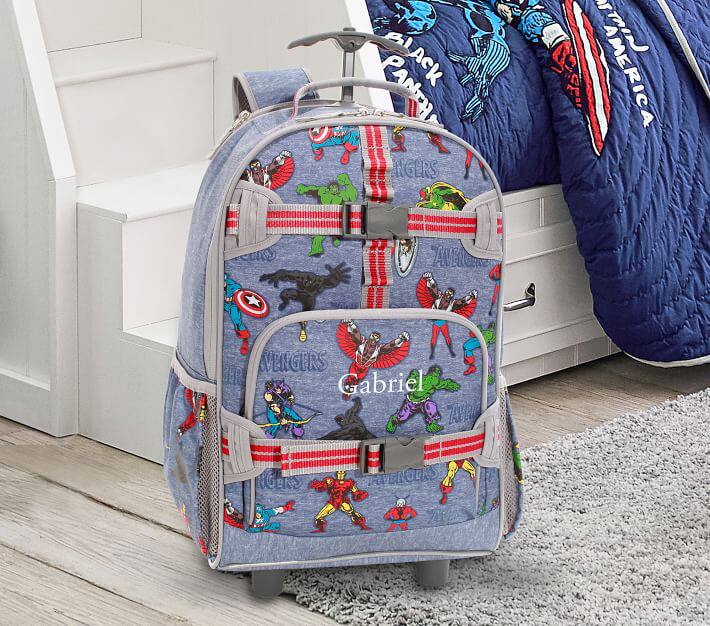 美国采购现货Pottery barn kids男女小学生儿童拉杆书包减负背包