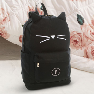 美国Pottery barn kids中小学生书包女童大容量高年级帆布双肩包