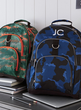 美国Pottery barn kids初中生书包男女大容量超轻减负护脊防水