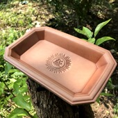 头层牛皮置物盘八角皮盘适用文玩手机手表钥匙饰品收纳防磨醒草盘