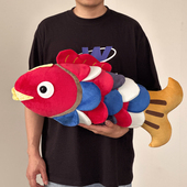 庆余年同款 七彩鲤鱼锦鲤毛绒玩具玩偶公仔布娃娃抱枕靠垫女孩礼物