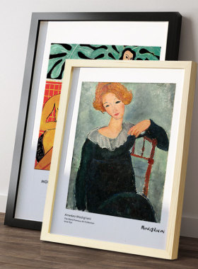 简约实木相框挂墙24寸16寸装裱画框海报4K8KA3空框定制A4展示框架