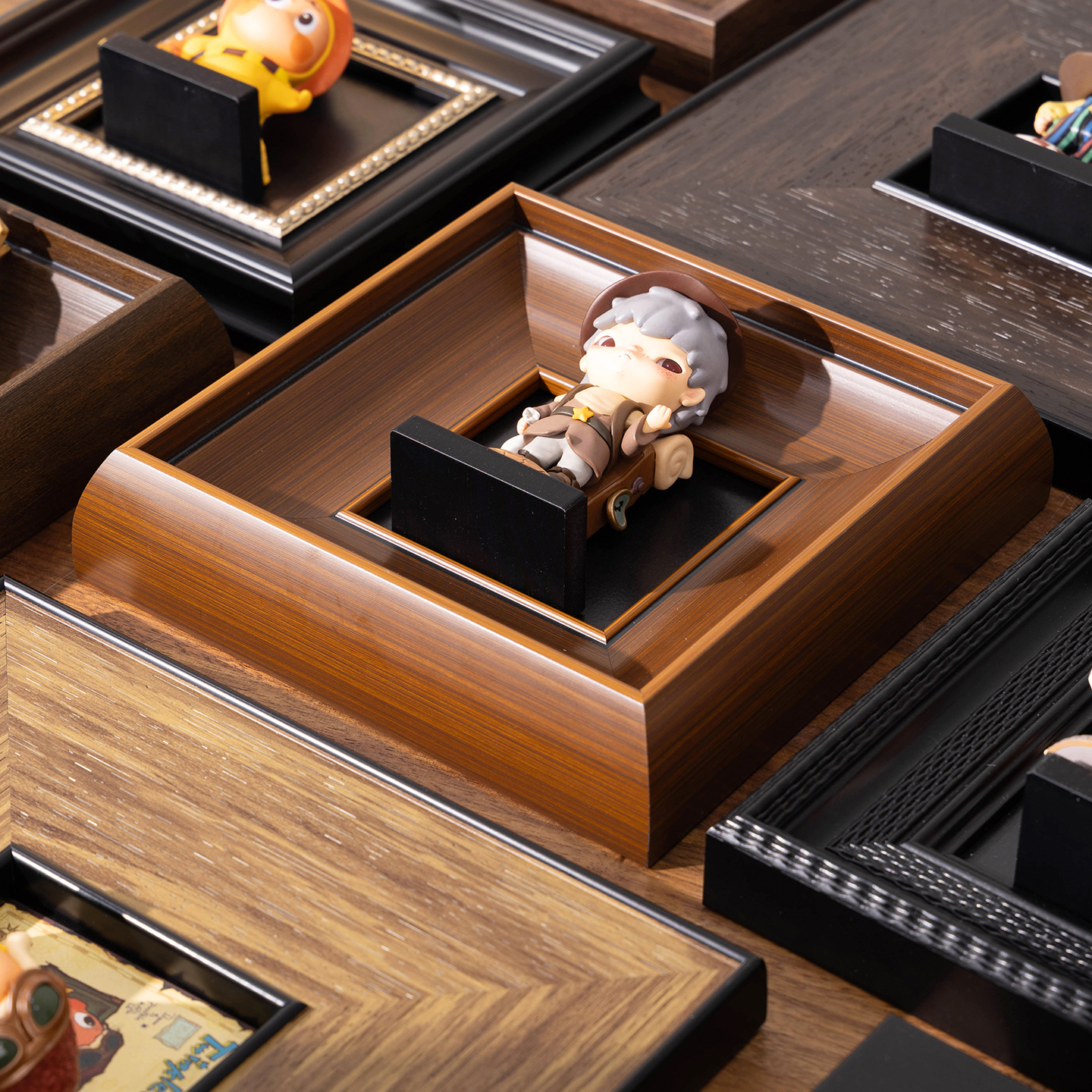 盲盒手办小野星星人收纳摆件相框