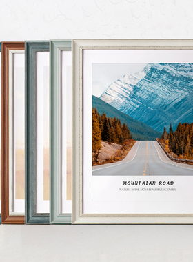 简约做旧复古欧式大相框装裱画框挂墙美式定制20寸50cm75厘米16寸