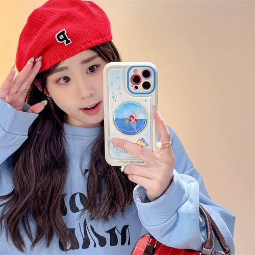 塔成 适用于磁吸壳动漫美人鱼iPhone15手机壳适用苹果14/13proma