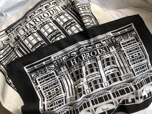 misszo英国出口单黑白复古茶巾