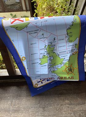 Miss Zoé英国Shipping Areas集货去地图茶巾 伴手礼 装饰画 盖布