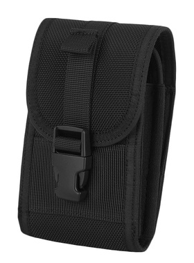 ESKI正品多功能穿腰带手机包黑色尼龙双层户外便携式通用杂物腰包