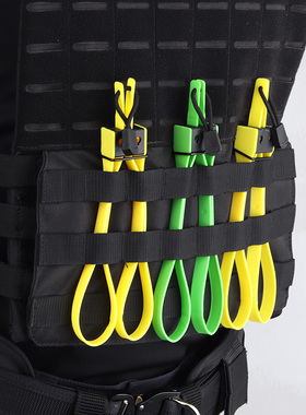 龙鳞甲塑料束扎带可解锁重复使用ASP尼龙扎带拉环式捆绑带 送钥匙