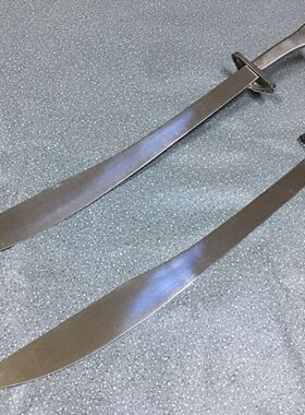 不锈钢铁把表演双刀  武术双刀  训练双刀 送刀包刀彩手胶 未开刃