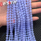 天然紫玛瑙圆珠散珠手链紫纹玛瑙项链水晶手串珠半成品饰品配件