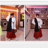 压褶古风春夏秋款 鹿韵尾货汉服马面裙半身裙 红色一片式 国风