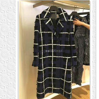 手工编织长款大衣时髦大嫂风