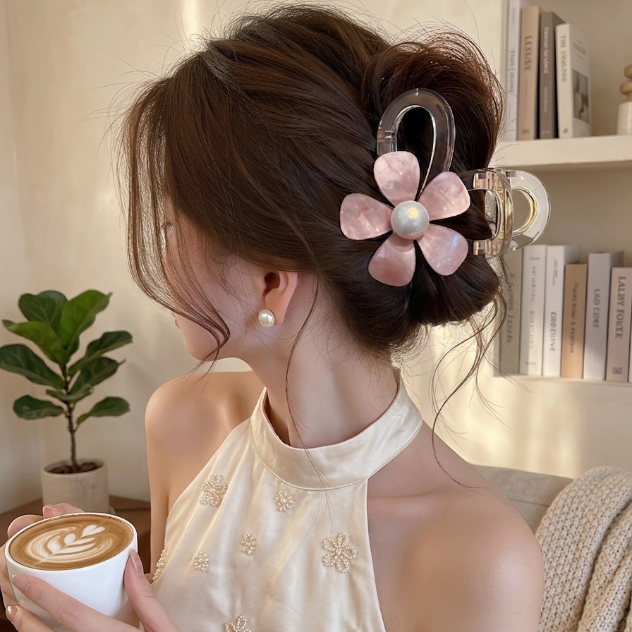抓夹女后脑勺中号半扎发发夹女