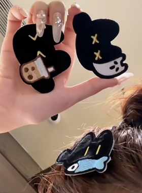 魔术贴女碎发无痕发卡刘海贴发夹