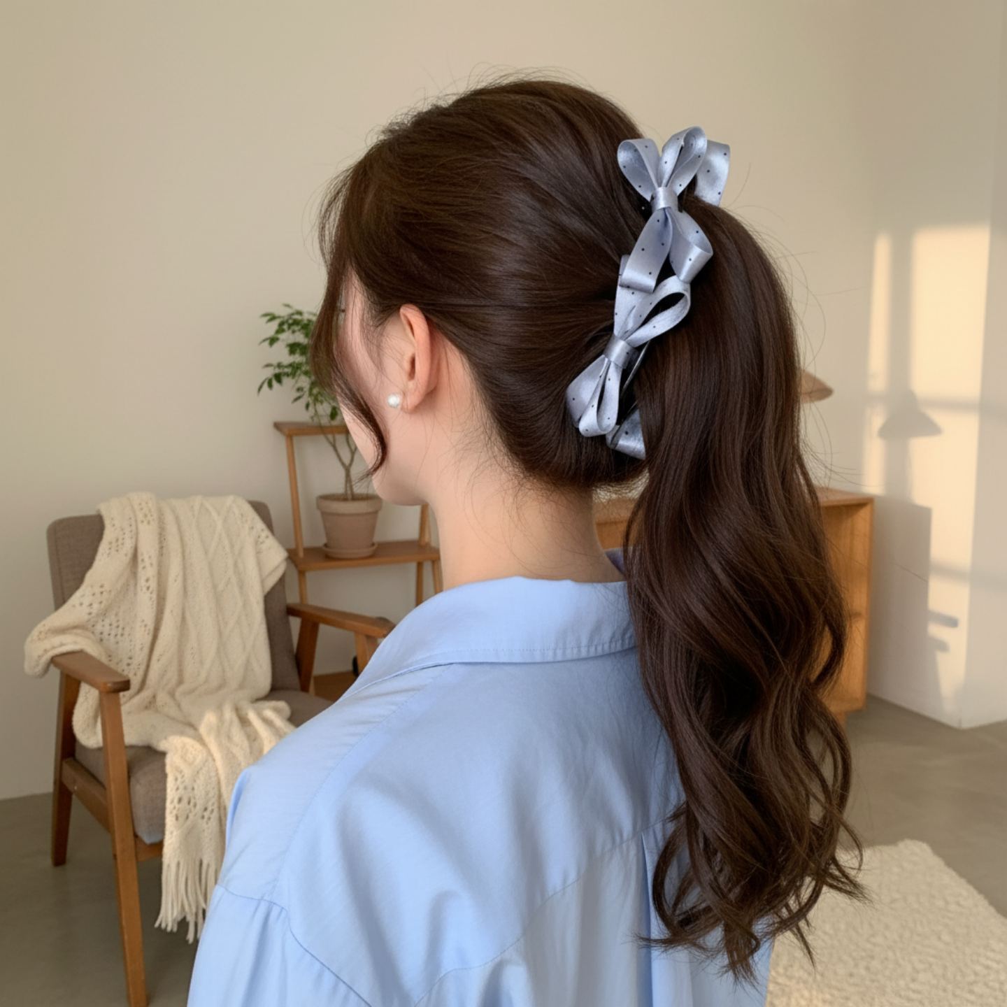 蝴蝶结香蕉夹扭扭夹抓夹子发饰