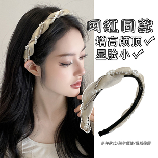 高级感发箍女2023新款 发卡 发饰珍珠头饰气质压发洗脸防滑头箍女款