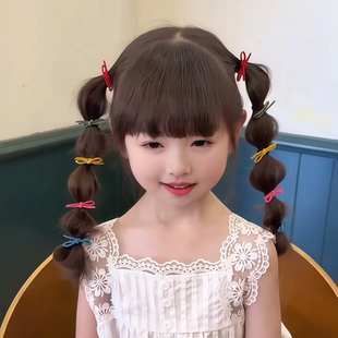 可爱彩色蝴蝶结儿童发绳宝宝扎扎小啾啾头绳女童发圈女孩皮筋发饰