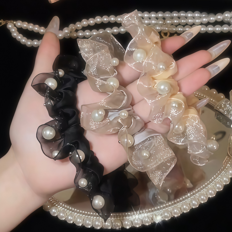 大肠发圈女扎头发皮筋丸子头发绳