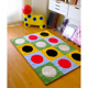 林李婆婆「彩虹跳跳糖」原创家用卧室客厅卫浴防滑吸水大地垫毯