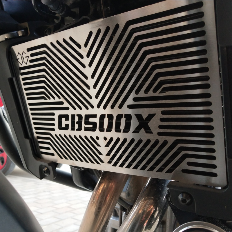 适用本田HONDACB500X\CB400X\F改装不锈钢水箱防护网仪表保护壳罩