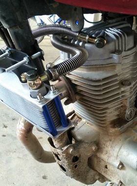 适用隆鑫175\150\200三轮摩托车改油冷机油散热器CG125油冷冷却器