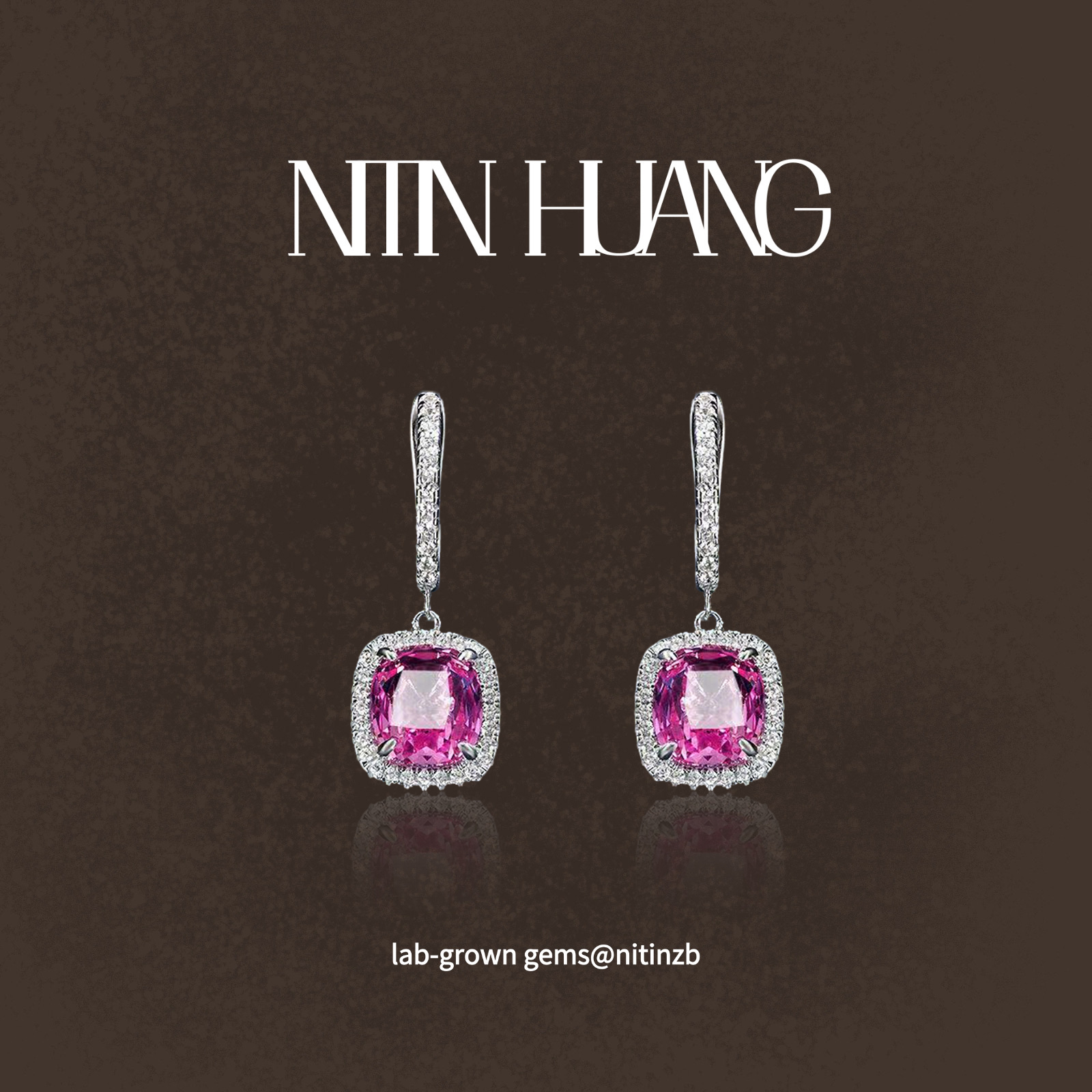 卡家同款925银芭比培育宝石耳钉