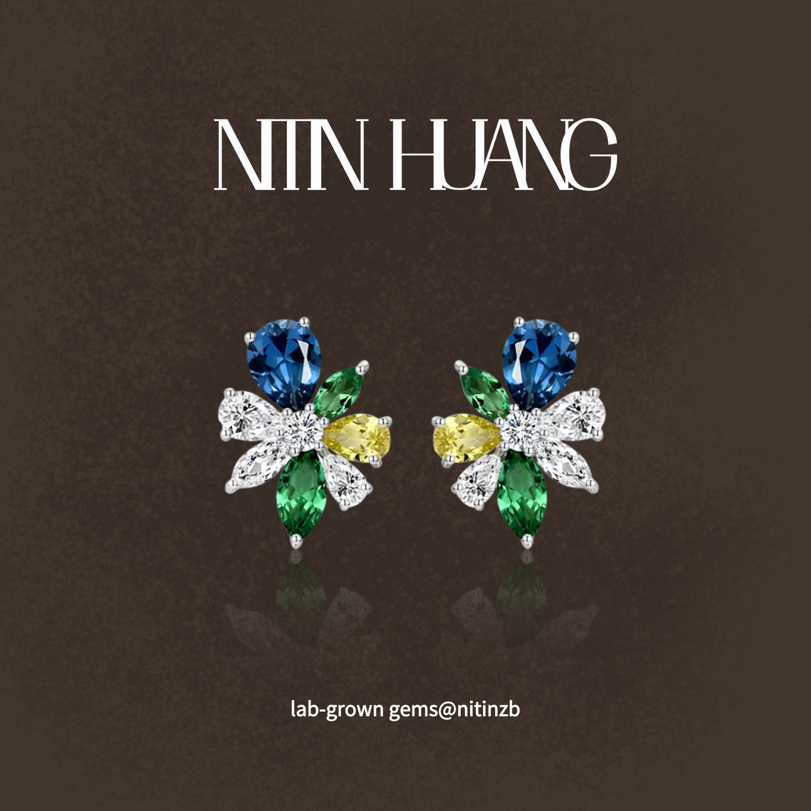 多巴胺夏威夷风矢车菊黄蓝宝石