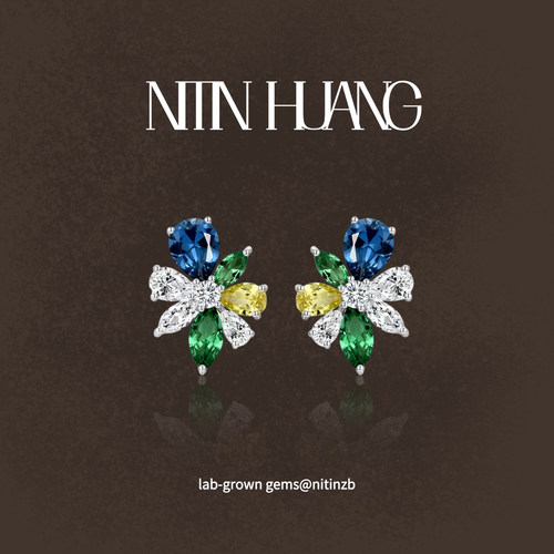 多巴胺夏威夷风矢车菊黄蓝宝石