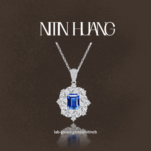 NITINHUANG培育钴尖晶宝石吊坠
