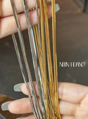 NITINHUANG三层纯银锁骨链