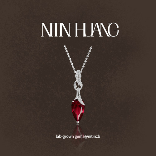 NITINHUANG培育红宝石小辣椒吊坠