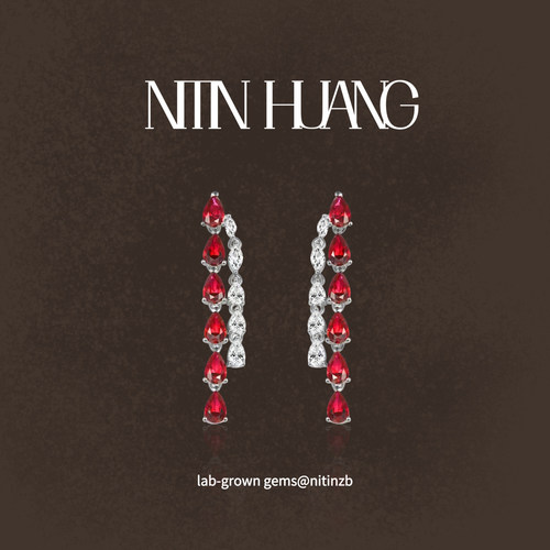 NITINHUANGG家同款水滴耳坠