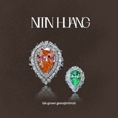 帕帕拉恰日落色薄荷绿蓝宝石戒指