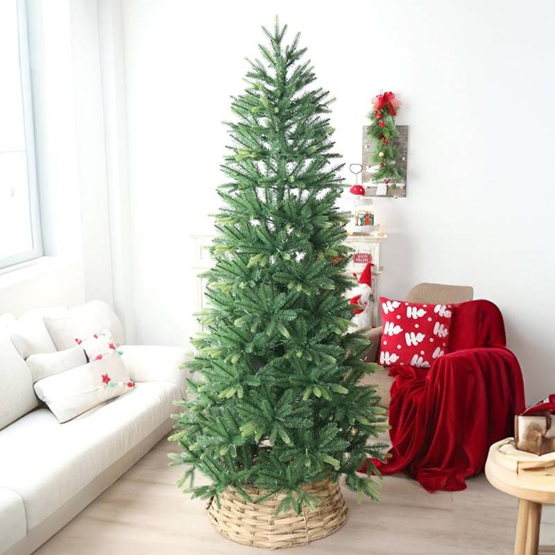 跨境亚马逊 圣诞节装饰品 ins北欧风LED发光PEV+PE自动圣诞树摆件