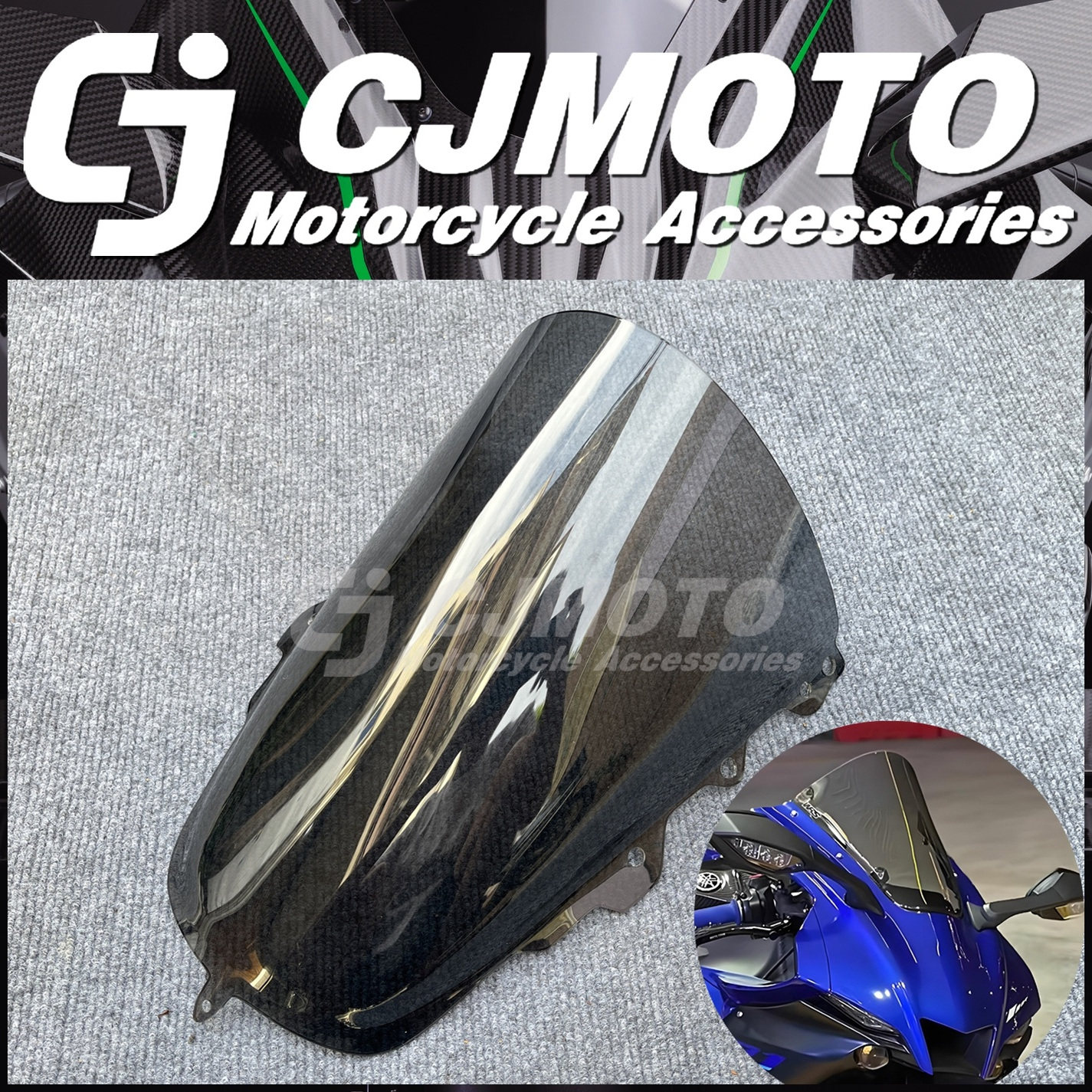 R1/R1M改装加高风挡玻璃20-24年