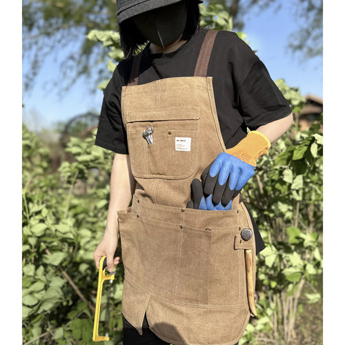 户外露营帆布工作服定制logo