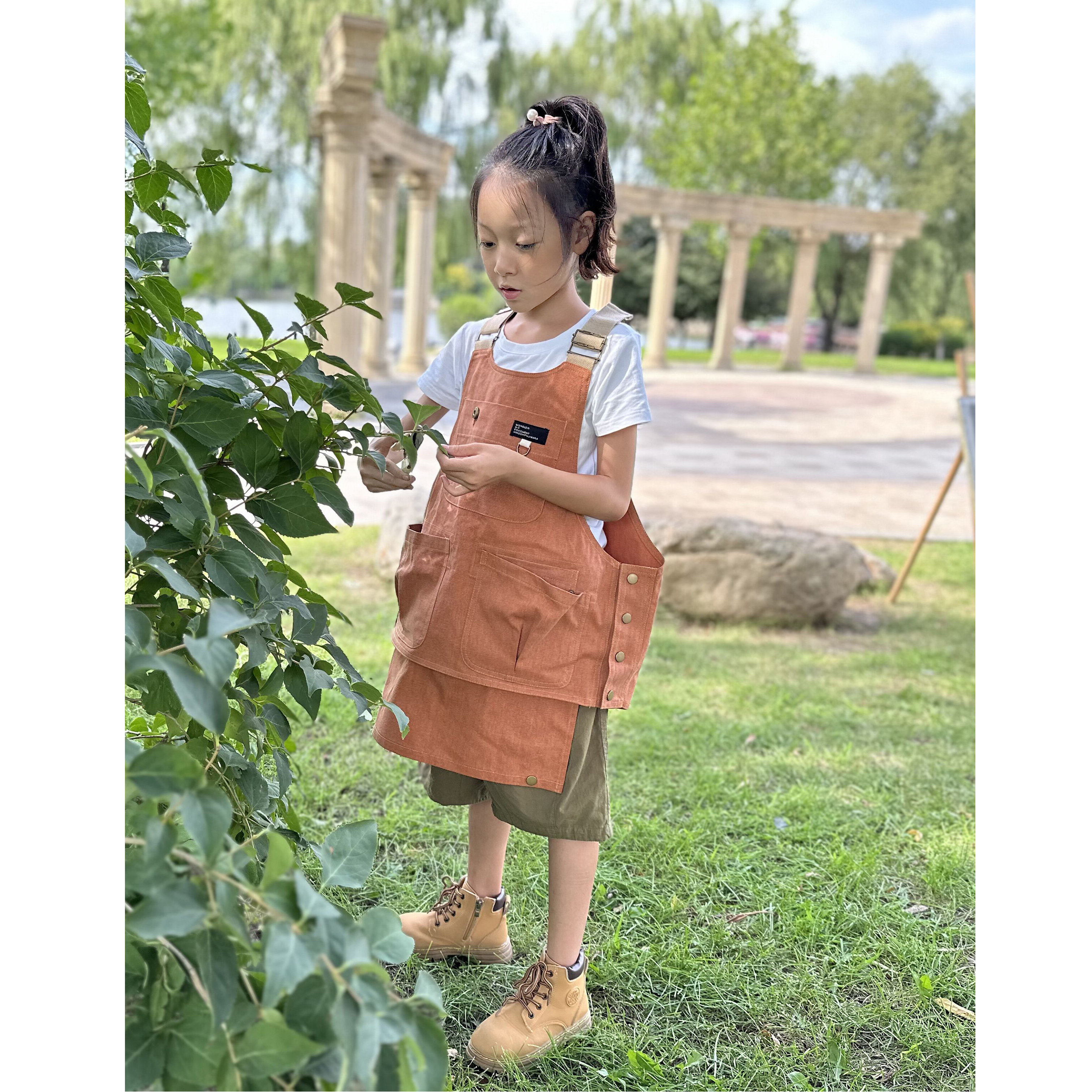 儿童围裙幼儿园班服定制logo印字