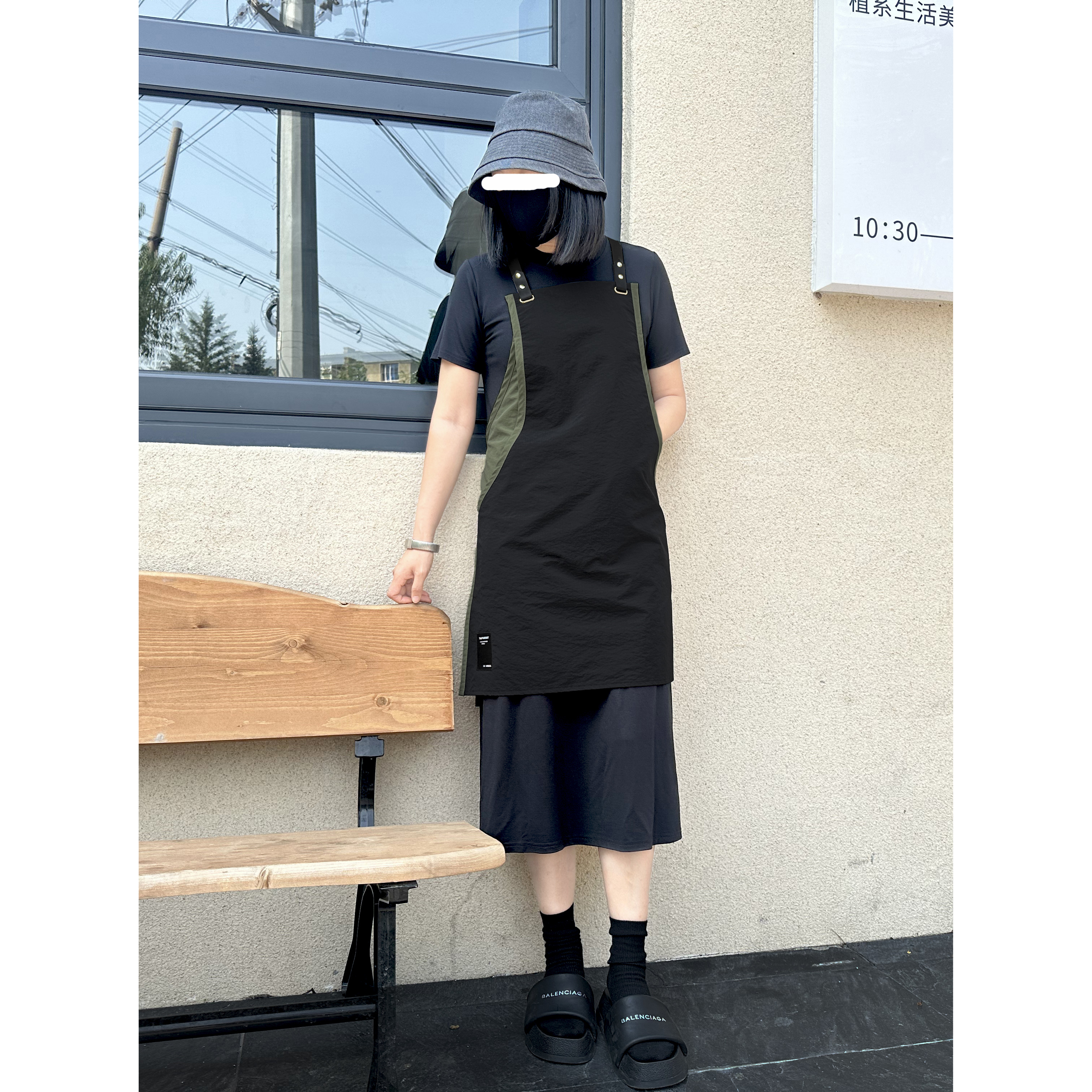 聚酯纤维简约围裙防泼水