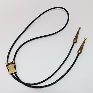 【一号馆】波洛领带金属吊坠吊钟皮绳呢绒绳子铁链扣头DIY配件