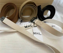 银座五丁目 日本代购 MARGARET HOWELL MHL. 编织 腰带 经典 细款