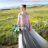 7折出清 显瘦套头抽绳针织衫 2025秋季 短款 打底衫 款 百搭长袖 女