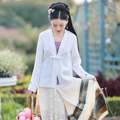 春季 新款 汉服女中国风织金马面裙汉元 素明制对襟短衫 99元 区